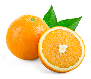 stock-photo-15366227-oranges-with-leafs